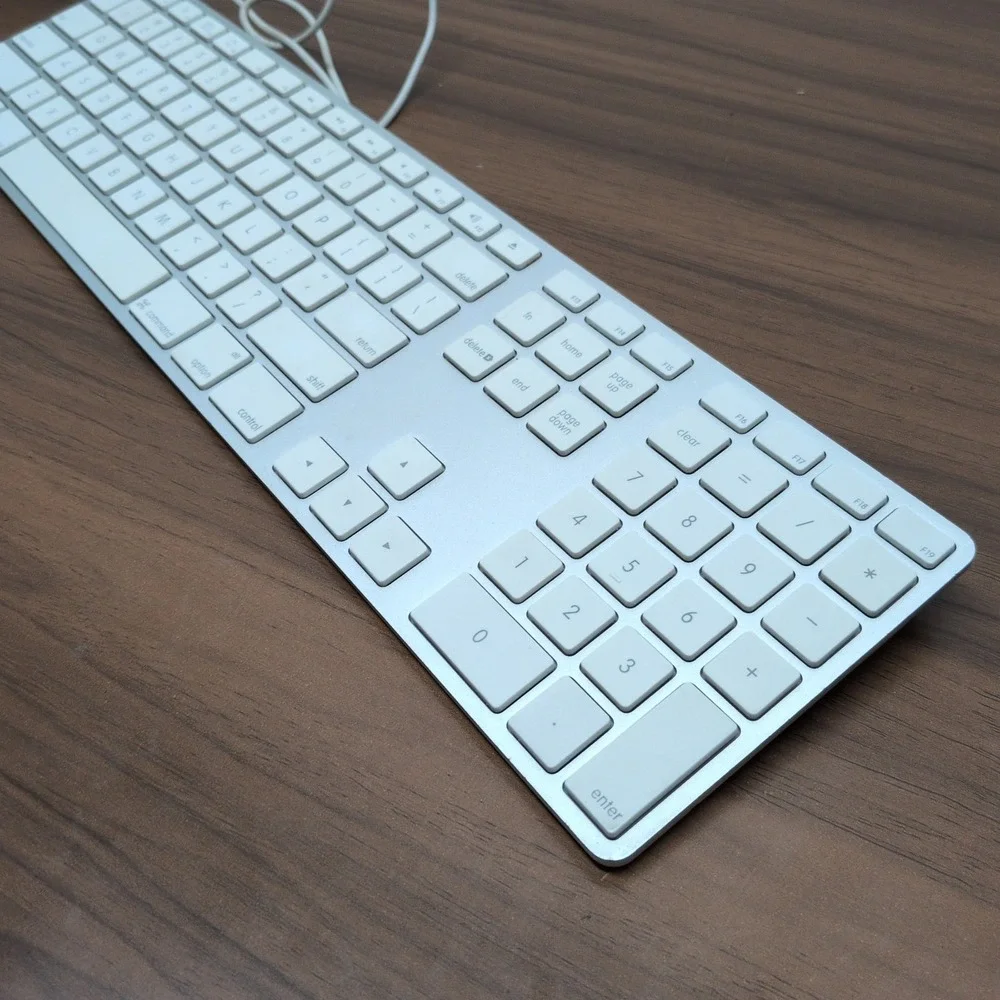 Full Size Apple Keyboard A1243 – Wired USB Aluminum Keyboard Geniune